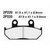 Plaquettes de frein route semi-métallique NISSIN 2P-220NS 0
