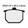 Plaquettes de frein route semi-métallique NISSIN 2P-221NS 0