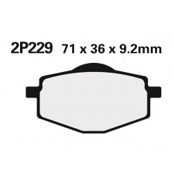 Plaquettes de frein NISSIN Off-Road semi-métallique 2P-229GS