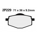 Plaquettes de frein route semi-métallique NISSIN 2P-229NS