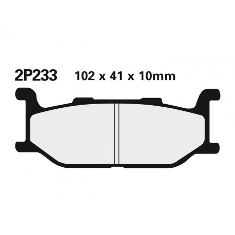Plaquettes de frein moto NISSIN route semi-métallique 2P-233NS