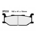 Plaquettes de frein moto NISSIN route semi-métallique 2P-233NS
