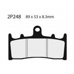 Plaquettes de frein route semi-métallique NISSIN 2P-248NS