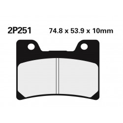 Plaquettes de frein NISSIN route semi-métallique 2P-251NS