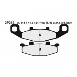 Plaquettes de frein NISSIN route semi-métallique 2P-252NS