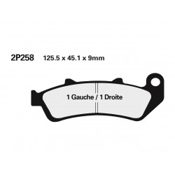 Plaquettes de frein route /Off-Road métal fritté NISSIN 2P-258ST