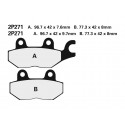 Plaquettes de frein NISSIN route semi-métallique 2P-271NS
