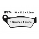 Plaquettes de frein Off-Road semi-métallique NISSIN 2P-274GS