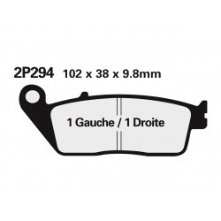 Plaquettes de frein route semi-métallique NISSIN 2P-281NS