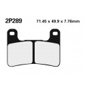 Plaquettes de frein route /Off-Road métal fritté NISSIN 2P-289ST