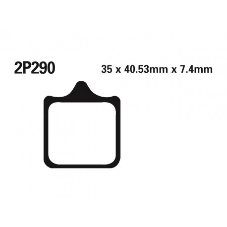 Plaquettes de frein route /Off-Road métal fritté NISSIN 2P-290ST