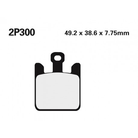 Plaquettes de frein Route /Off-Road métal fritté NISSIN 2P-300ST