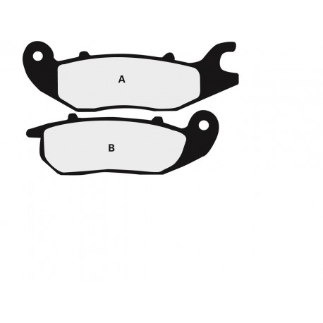 Plaquettes de frein route semi-métallique NISSIN 2P-305NS