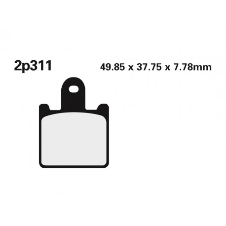 Plaquettes de frein route / Off-Road métal fritté NISSIN 2P-311ST