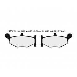 Plaquettes de frein NISSIN route semi-métallique 2P-319NS