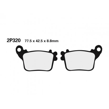 Plaquettes de frein route /Off-Road métal fritté NISSIN 2P-320ST