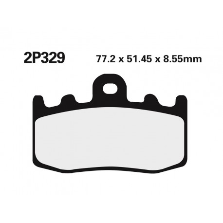 Plaquettes de frein Route / Off-Road métal fritté NISSIN 2P-329ST