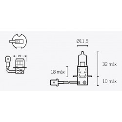 Ampoule V PARTS H3 12V 55W