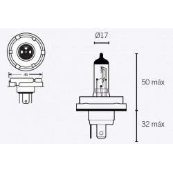 Ampoule TECNIUM H5 12V 60/55W - x10