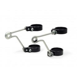 Support de phare moto LSL Clubman inox universel