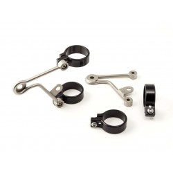Support de phare moto LSL Clubman inox universel avec support clignotants