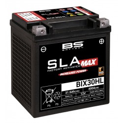 Batterie moto BS BATTERY SLA Max sans entretien activée usine YIX30HL BIX30HL