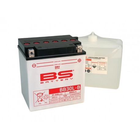 Batterie moto BS BATTERY Haute-performance 12 Volts YB30L-B BB30L-B Batterie moto BS BATTERY Haute-performance 12 Volts YB30L-B BB30L-B