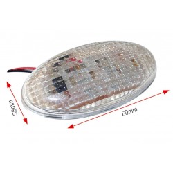 Clignotants moto universel Œil de chat LED grand modèle