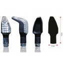 paire de mini clignotants moto V PARTS Boomerang homologué