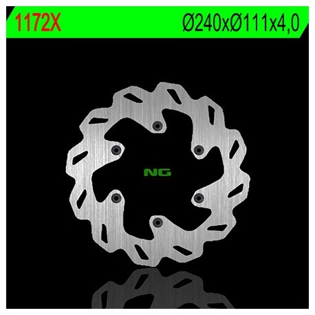 Disque de frein NG BRAKES pétale fixe 1172X KTM 690 SUPERMOTO PRESTIGE