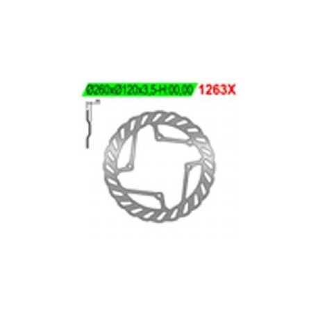 Disque de frein NG BRAKE DISC Pétale fixe - 1263X pour moto