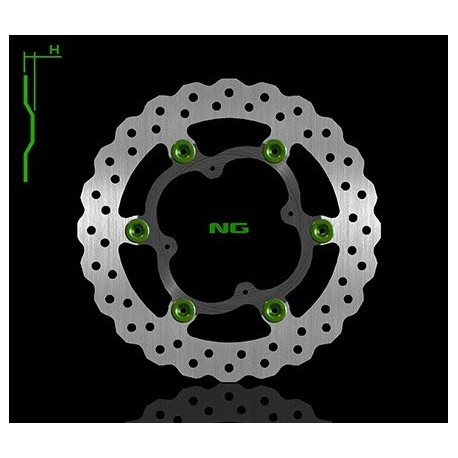 Disque de frein NG BRAKE DISC Pétale Flottant 1324X KTM FREERIDE 250 R FREERIDE 300 FREERIDE E-SM