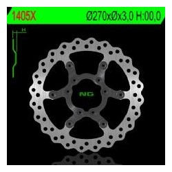 Disque de frein NG BRAKE DISC Pétale Flottant 1405X