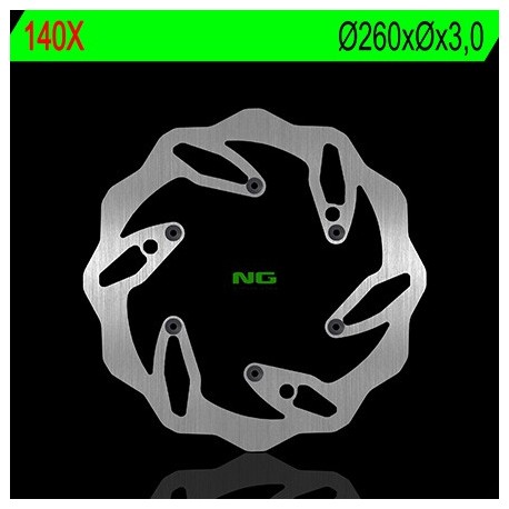 Disque de frein NG BRAKE DISC Pétale fixe - 140X moto GAS GAS HUSABERG KTM HUSQVARNA
