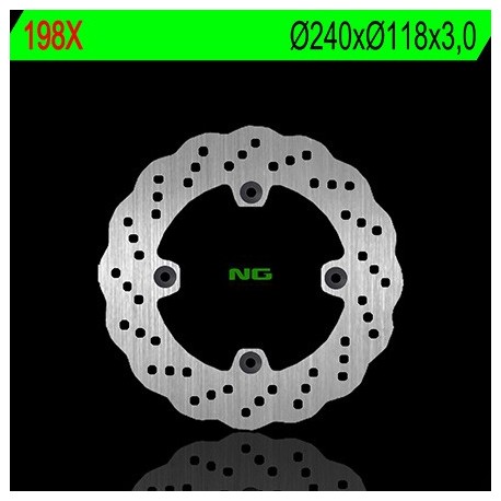 Disque de frein NG BRAKE DISC Pétale fixe - 198X moto