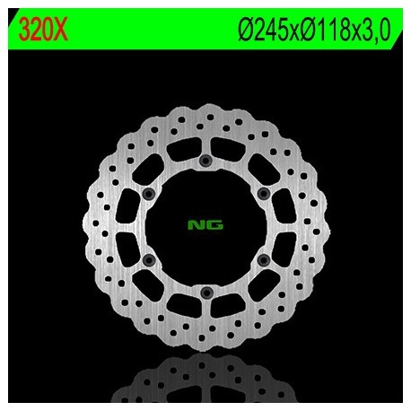 Disque de frein NG BRAKE DISC Pétale fixe 320X YAMAHA WR 125 YZ 125 WR 250 WR 400 F YZ 400 F YZ 426 F