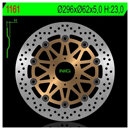 Disque de frein NG BRAKE DISC Flottant - 1161G HONDA CB 600 F HORNET
