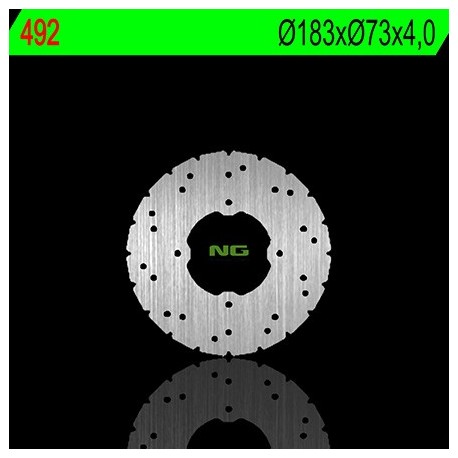 Disque de frein NG BRAKE DISC fixe 492 quad POLARIS SCRAMBLER TRAIL BLAZER SPORT