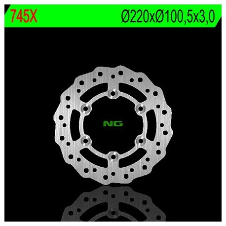 Disque de frein NG BRAKE DISC Pétale fixe 745X SUZUKI RM 85 YAMAHA YZ 80 YZ 85