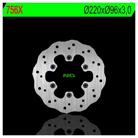 Disque de frein NG BRAKE DISC Pétale fixe - 756X KAWASAKI KX 80 KX 85 KX 100