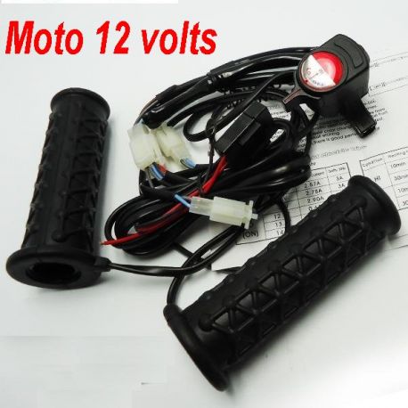 Poignée Chauffante Moto, 1 Paire poignéeschauffantes pour Moto, poignées  chauffantes pour poignées chauffantes et Manchons - Cdiscount Auto