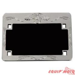 Contour de plaque chromé custom LIVE TO RIDE