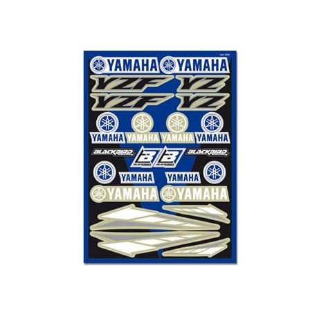 Planche de stickers autocollants moto BLACKBIRD YAMAHA YZ YZF