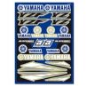 Planche de stickers autocollants moto BLACKBIRD YAMAHA YZ YZF 0