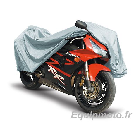Equip Moto : Housse couvre moto en toile bâche pour moto intérieur pour  hiverner sa moto