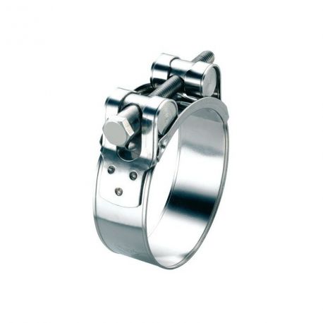 Collier échappement moto en inox diamètre 29-31mm