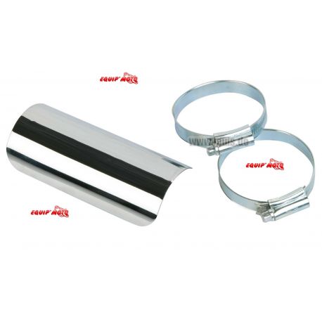 Enjoliveurs chromés universels pour échappements 120X55MM CHROMÉ, UNITÉ Enjoliveurs chromés universels pour échappements 120X55MM CHROMÉ, UNITÉ