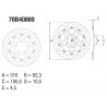 Disque de frein BREMBO Série Oro Flottant 78B40869 TRIUMPH BONNEVILLE DAYTONA STREET SCRAMBLER STREET TRIPLE STREET TWIN 0