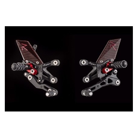 Commandes reculées réglables LighTech repliables racing pour moto BMW S1000RR S1000R