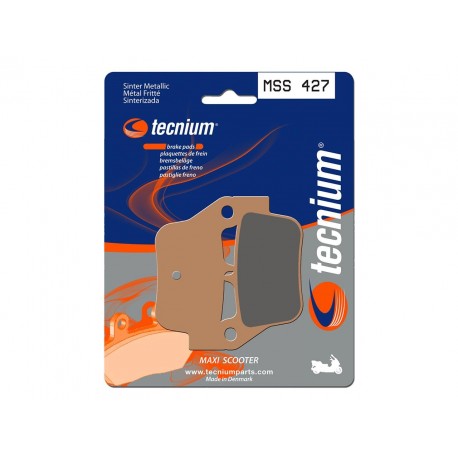 Plaquettes de frein TECNIUM Maxi Scooter métal fritté MSS427 Plaquettes de frein TECNIUM Maxi Scooter métal fritté MSS427